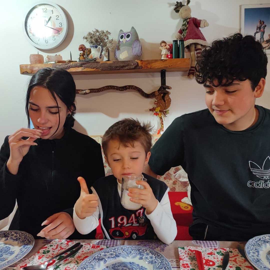 Alice, Davide e Mattia Corbari